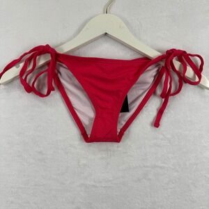 Frederick's of Hollywood Geranium Red Cheeky Bikini Bottoms Size M‎